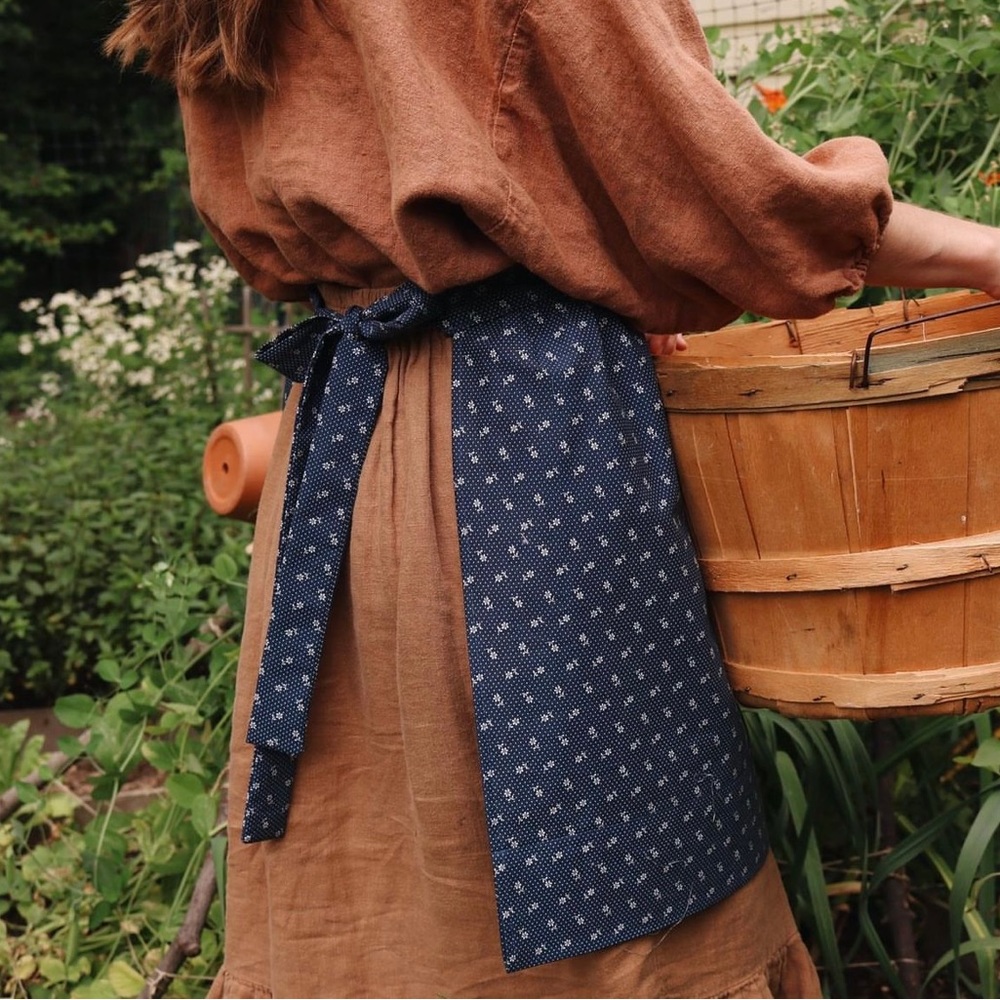 Found Path Goods MEL Billowy Linen Crop Top